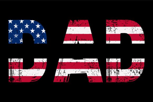 4th of July Dad Design: A Festive Graphic Asset for Crafts and Local Business Branding