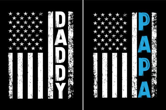 American Daddy Patriotic Papa Design: A Graphics Asset for Crafts and Seasonal Projects