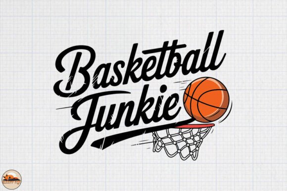 Basketball Junkie, March Madness Design: A Versatile Graphic Asset for Crafts and Merch