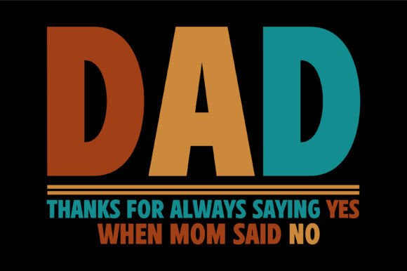 Dad Design: A Retro Graphic Asset for Crafts and Humorous Branding