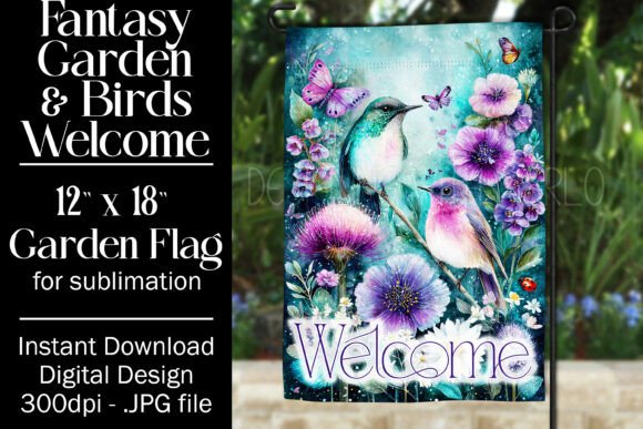Fantasy Bird Garden Flag Sublimation 12 Review for Graphics and Crafts