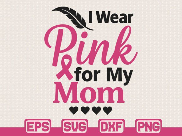 Feather Ribbon Mom SVG PNG DXF EPS: A Versatile Graphic Design Asset for T-Shirt Designs