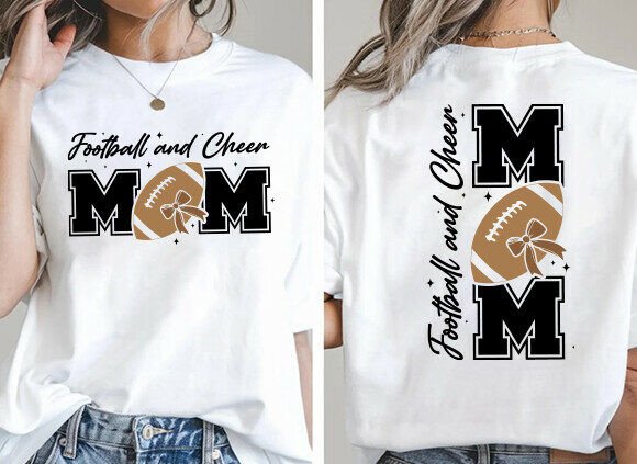Football and Cheer Mom Svg: A Vibrant Graphic Design Asset for Local Branding