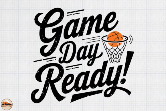Game Day Ready Basketball Graphics for Crafts and Merch