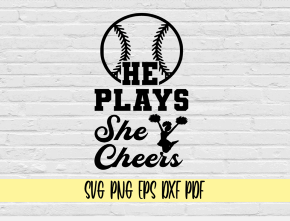 He Plays Baseball She Cheers Design Review