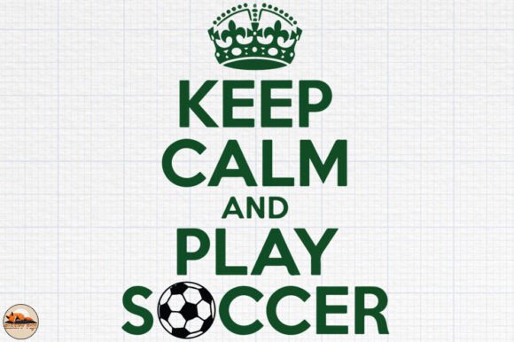 Keep Calm and Play Soccer: A Versatile Graphic Design Asset for Content Creators