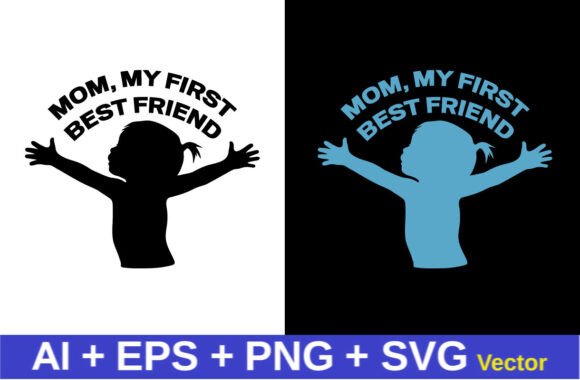 Kids Tshirt Design, Mother's Day Vector: A Versatile Graphic for Crafts and Branding