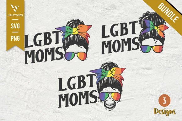LGBT Mom Skull Messy Bun Funny Mom SVG: A Versatile Graphic for Handmade Projects