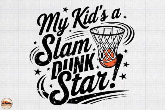 My Kid’s Slam Dunk Star for Crafts and Graphics