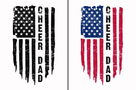 Patriotic Cheer Dad Graphics for Crafts: A Design Review