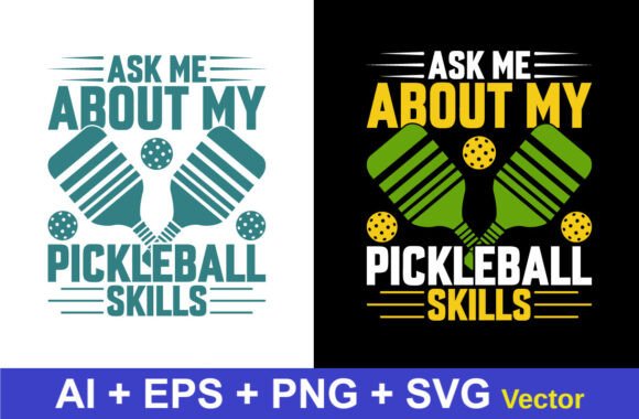 Pickleball Tshirt Design: A Versatile Graphic Asset for Sports Brands