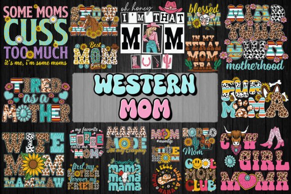 Western Mom SVG Bundle: A Unique Graphic Design Asset for Local Business Branding