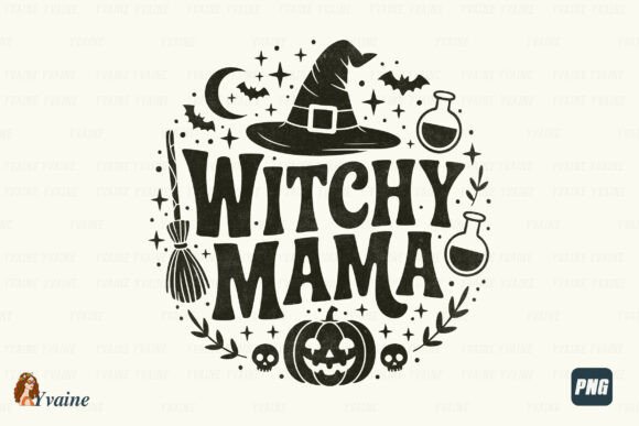 Witchy Mama SVG: A Spooky Graphic for Strong T-Shirt Designs